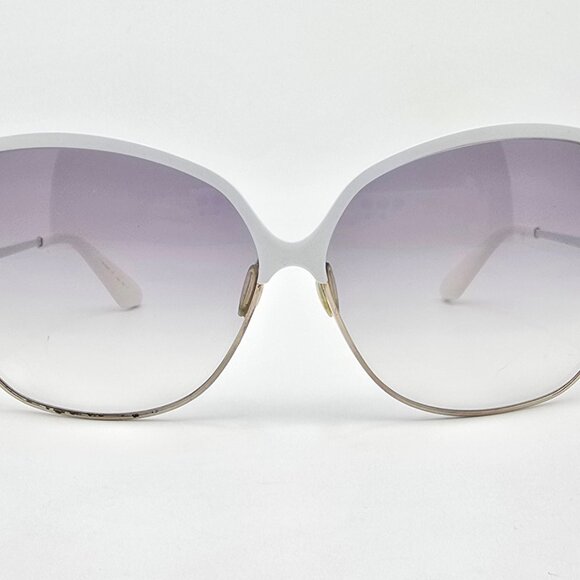 Dita Wonderlust White Gold Beta T Frame Grey Gradient Lens Butterfly Sunglasses main image 15